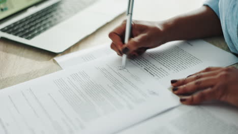 signing a contract
