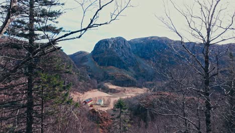 Mountains And Forests In Norway - Panning Shot