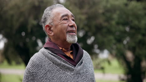 Old-man,-meditation-and-calm-in-the-park