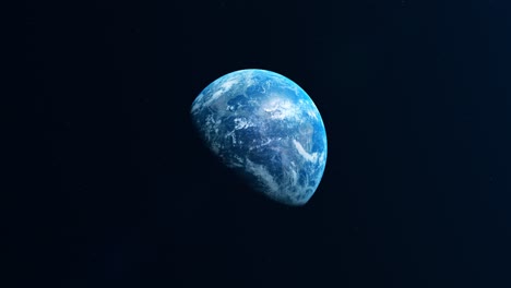 la tierra vista desde el espacio