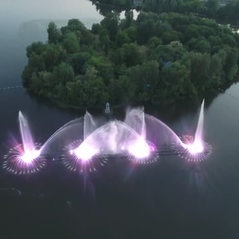 hermosa fuente danzante