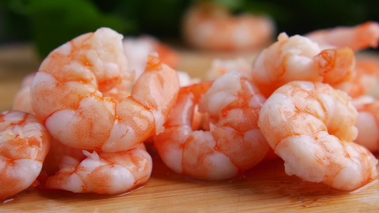 Cooked Shrimp Close-Up
