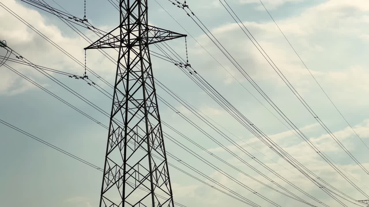 national electrical grid of Malaysia during sun set