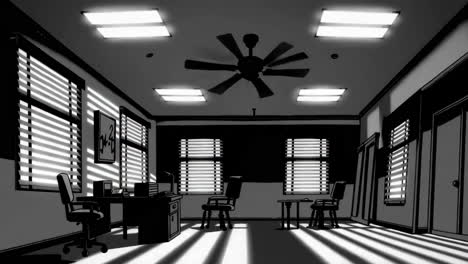 empty office interior illustration