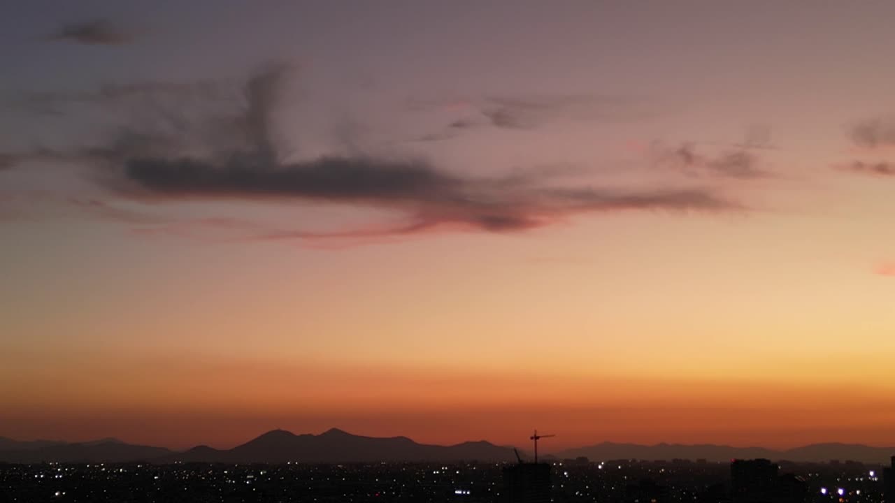 秋の夕暮れ チリ
