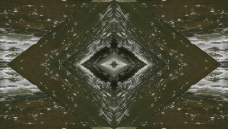 Kaleidoscope-from-Nature-Shots,-Wissahickon-Creek