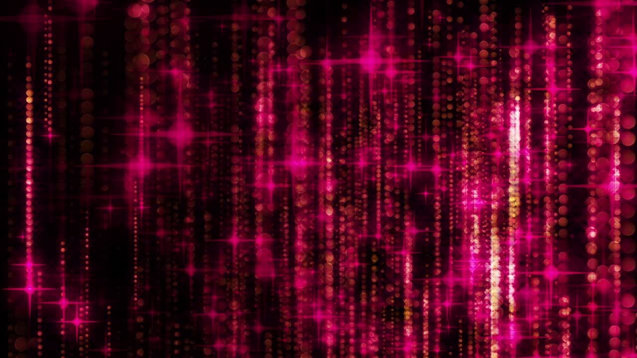 3d-рендеринг гламурного дождя. компьютер создал красивый фон из звезд, искр и гирлянд