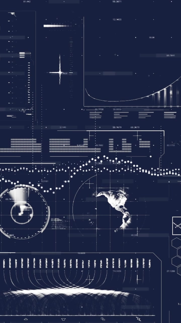 Animation of statistics and data processing