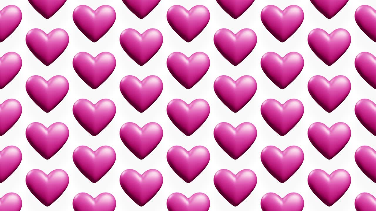 Floating heart shapes loop animation.