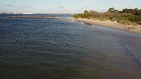 Flying-back-over-kurnell-beach