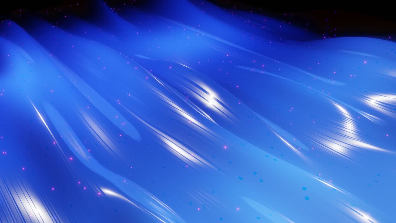 아름다운 파동, 밝은 반이는 빛, 밝은 색 gradient와 함께 추상적인 3d 표면. 파동은 빛나는 반이는 아주 반이는, 반이는 표면에서 실행됩니다. 4k 루프 애니메이션.