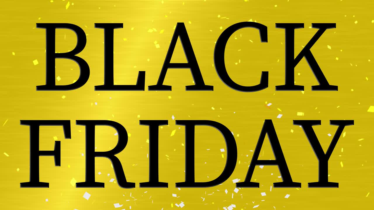 BLACK FRIDAY event text animation motion graphics