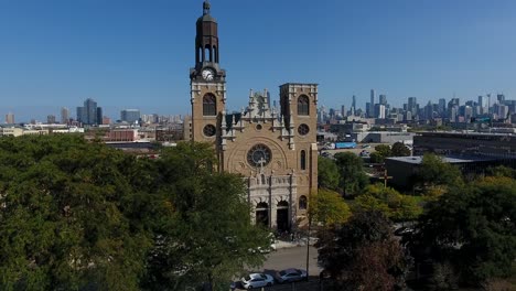 Chicago-USA,-Aerial-View-of-St