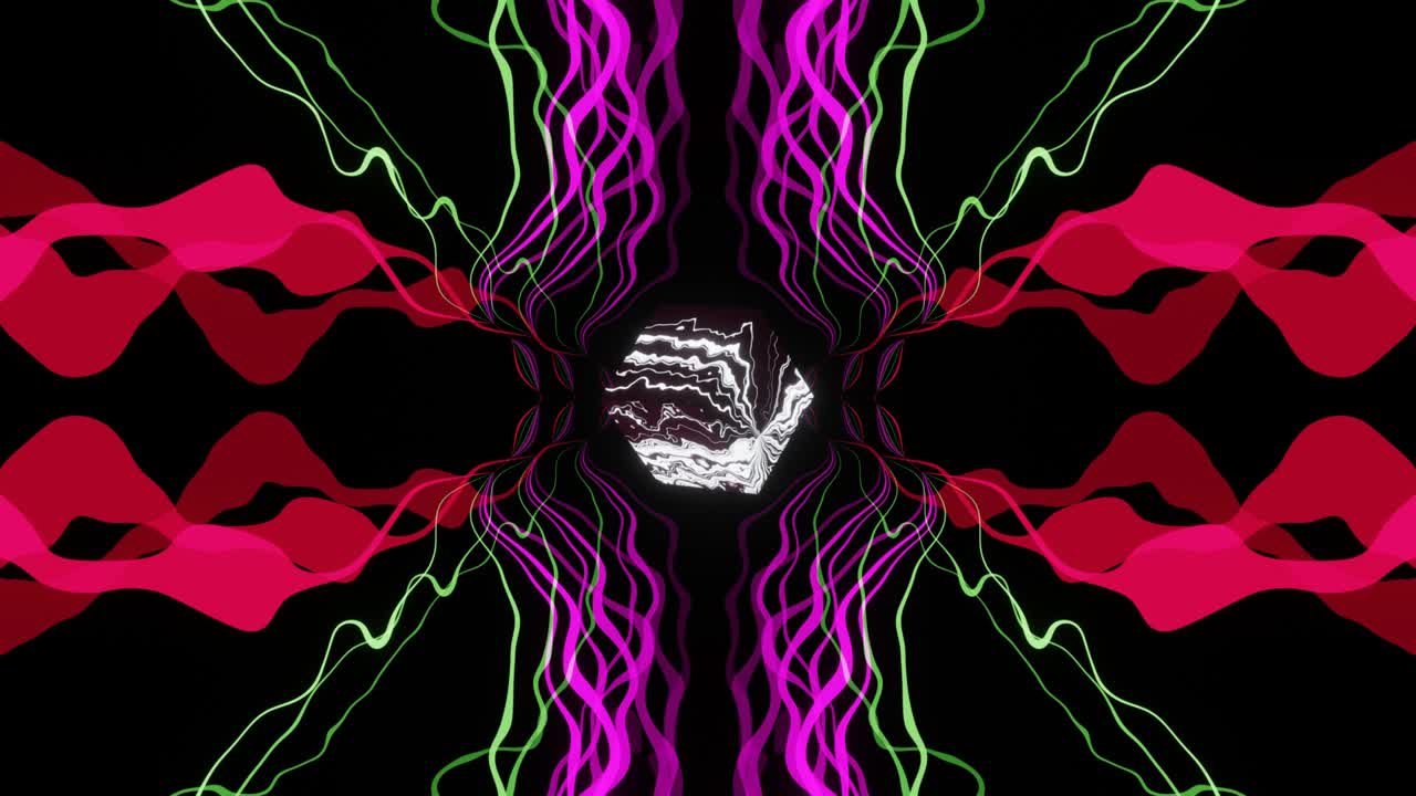 patrón de brillo psicodélico para decorar los espectáculos de bucle vj