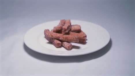 kurma (mithai) on a plate