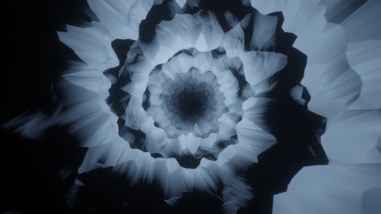 paso rápido de alta velocidad en una cueva abstracta