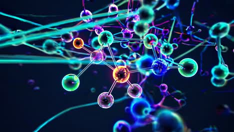 estructura molecular abstracta