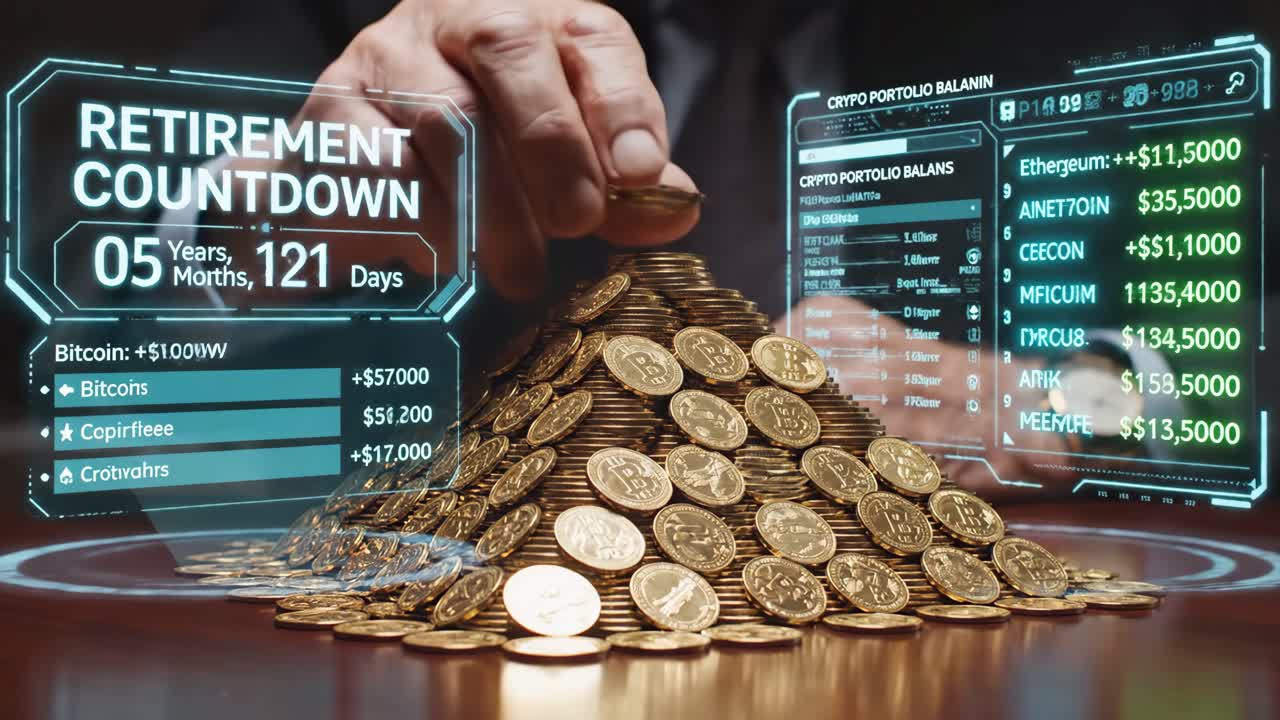 Retirement Countdown with Cryptocurrency Investments