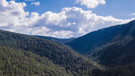 clouds and mountains in a hidden place of michoacan, mexico