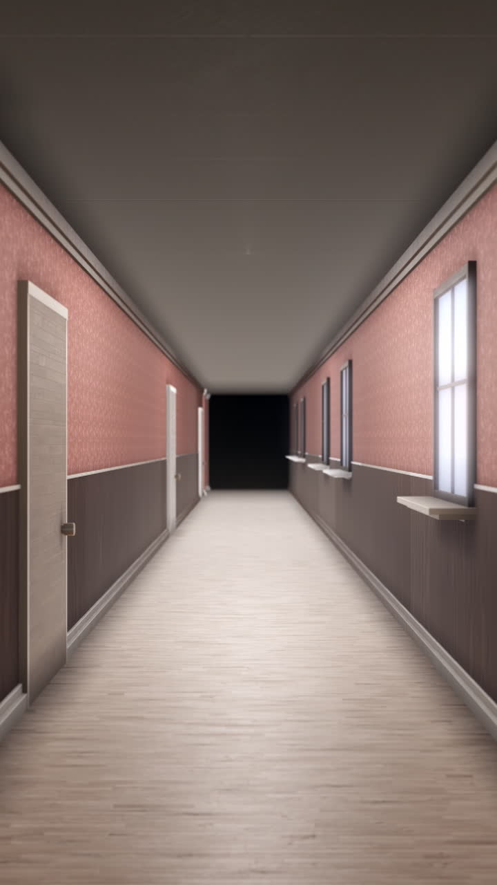el pasillo vintage vacío