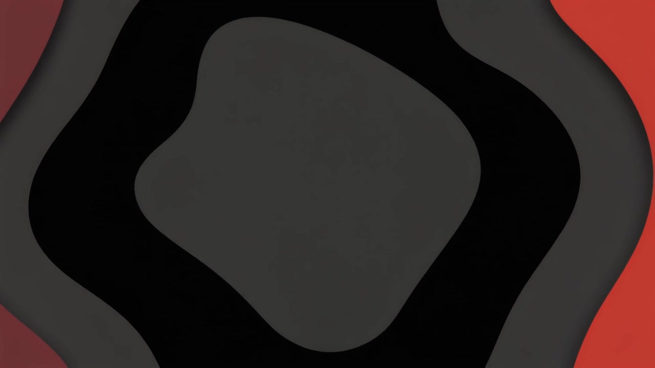 Abstract Motion Graphics with Expanding and Contracting Wavy Shapes
