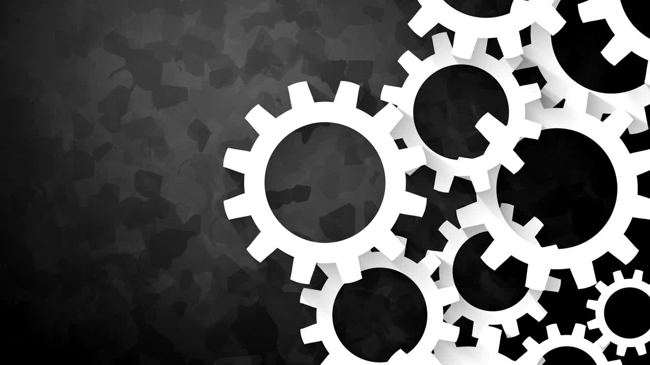 animación de rueda dentada abstracta