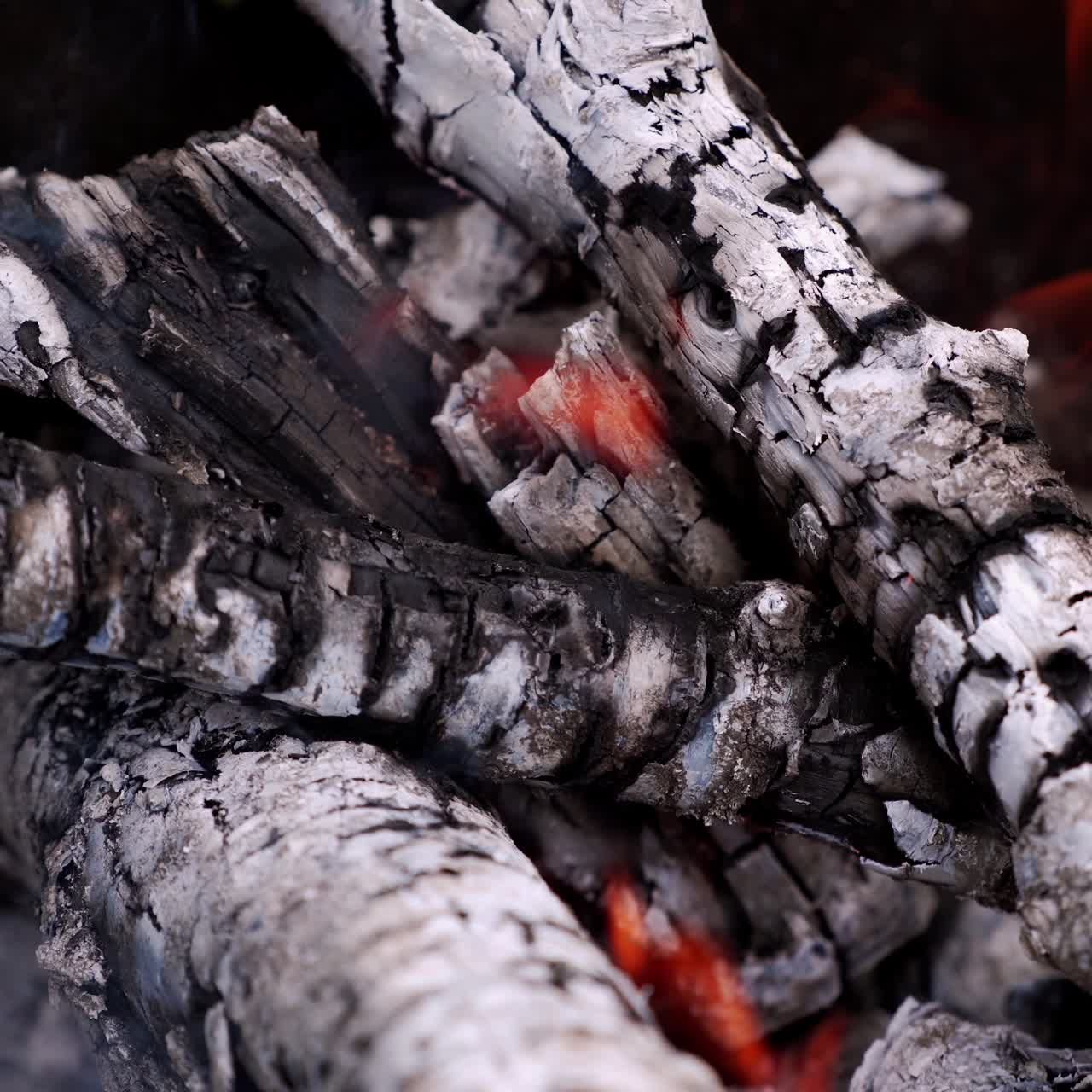 Close up of blazing fire