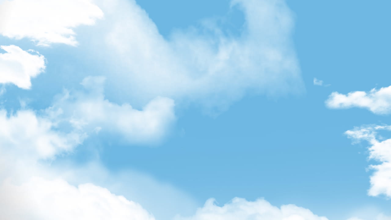 하늘의 구름 4k