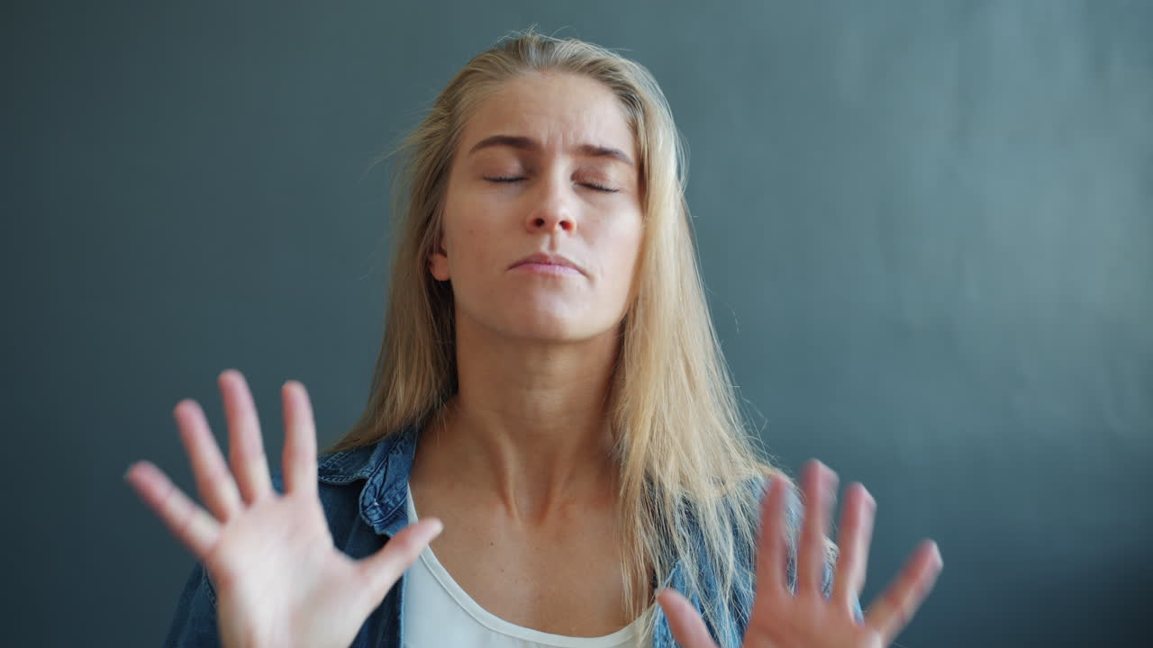 Woman with a Confused Expression
