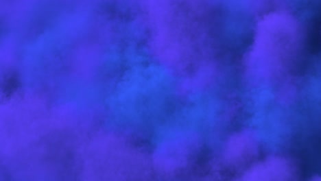 extendiendo humo de color, limpiando el marco concéntricamente hacia adentro.