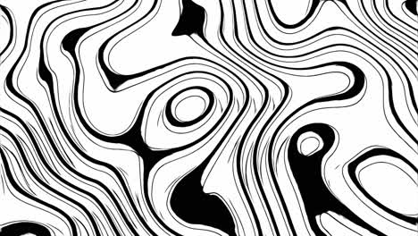 patrón giratorio abstracto en blanco y negro