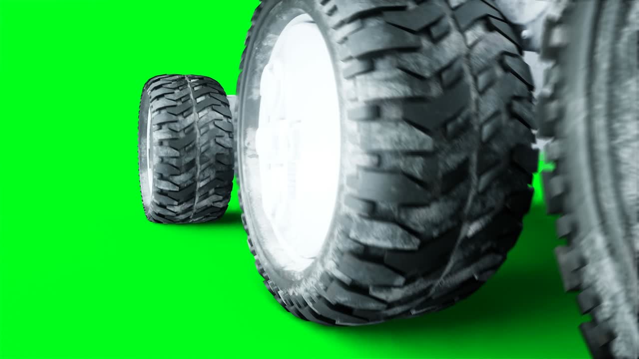 el rover se aísla en la pantalla verde. animación realista en 4k.