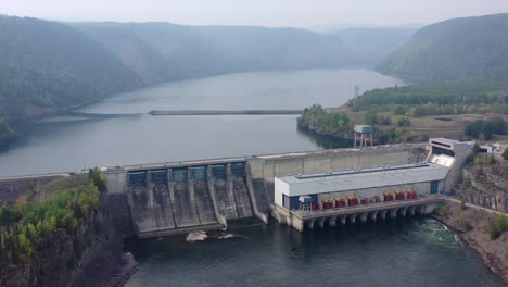 drone footage shows scale of peace canyon hydroelectric power plant