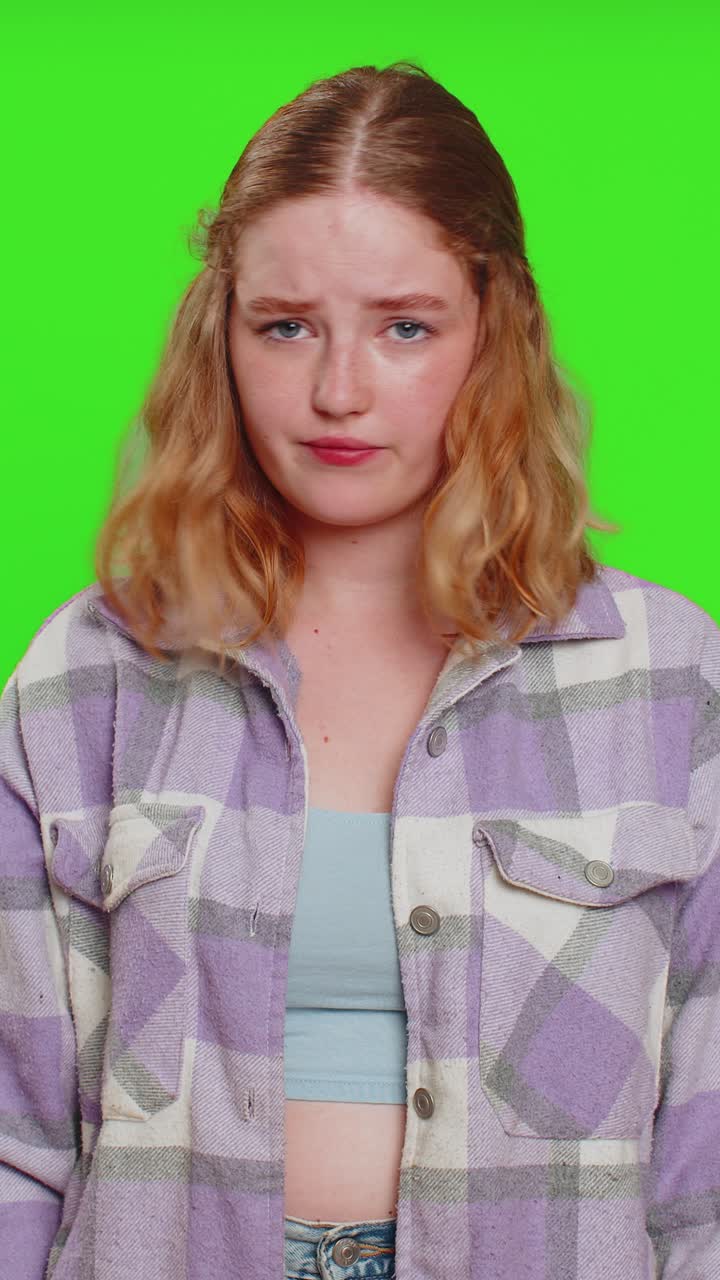 Young sad woman loses becoming surprised by lottery results bad fortune loss unlucky fortune news