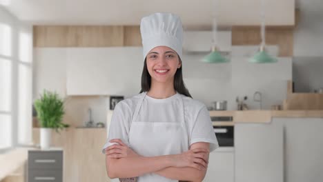 Portrait-of-Happy-Indian-female-professional-chef