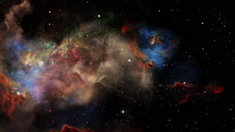 animación de nebulosa en el universo