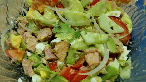 A-salad-in-a-crystal-bowl-spinning