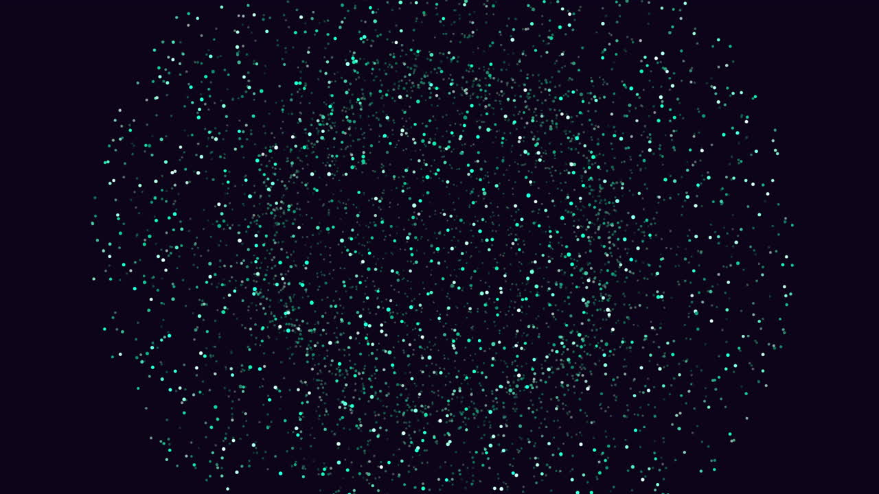 신비한 점, 색과 크기의 흥미진진한 시각적 테이프