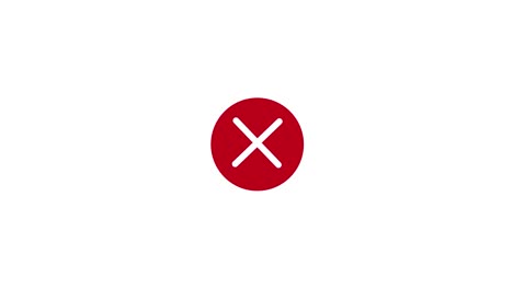 cancelar el icono en la animación de fondo blanco.
