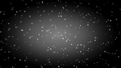 la nieve está cayendo.