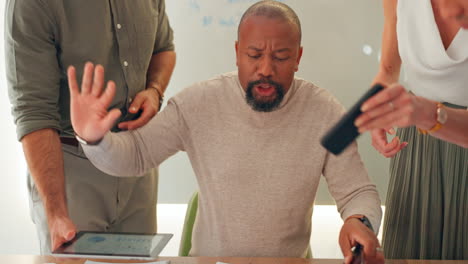 Stress,-überforderter-Und-Multitasking-Geschäftsmann