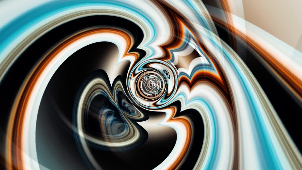 arte abstracto multicolor giro psicodélico patrón de fantasía círculo de torsión. remolino de rayas redondas abstracción giratoria hipnótica. hermoso efecto de arte, ilusión óptica. animación de bucle sin costuras 4k 3d.
