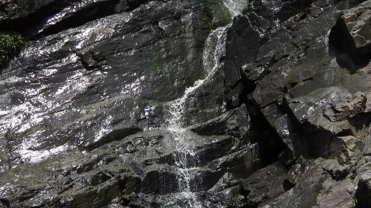cascada del río cocodrilo que fluye y cae sobre rocas en los jardines botánicos nacionales walter sisulu en roodepoort, sudáfrica