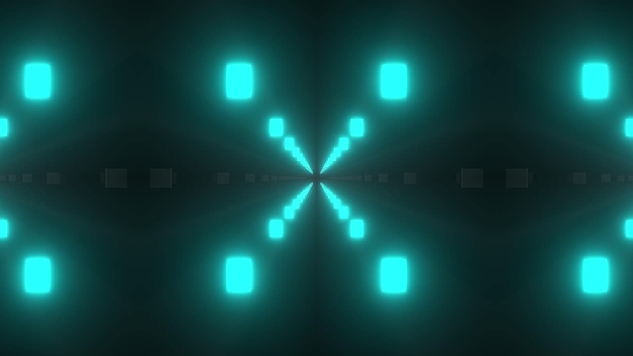 Abstract Neon Tunnel Visual