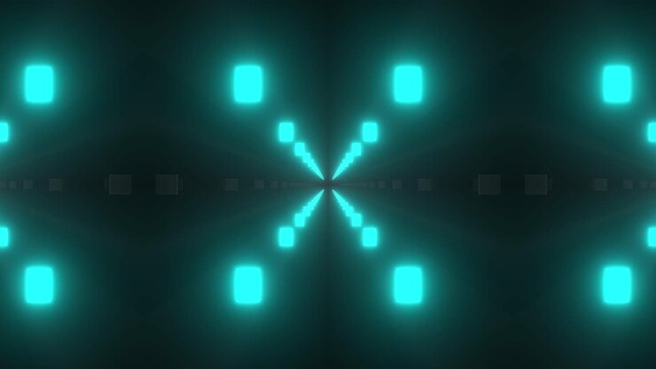 Abstract Neon Tunnel Visual