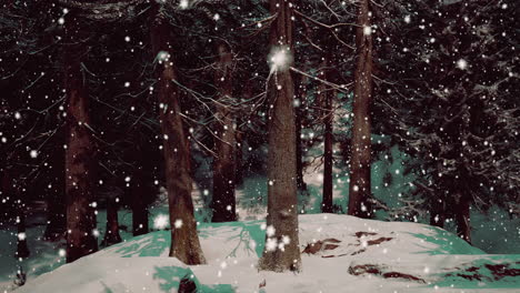 snowy forest in winter