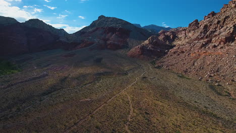 drone footage of red rock canyon national conservation area nevada