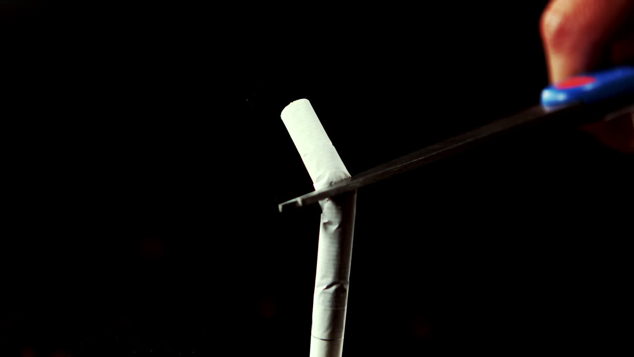 담배를 반으로 자르는 가위