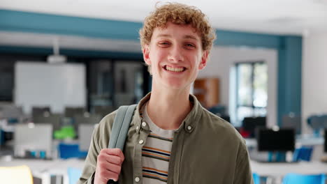 student in a classroom