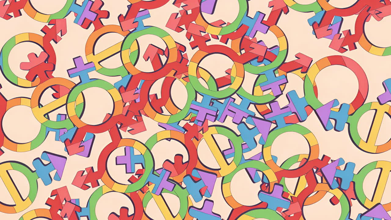 Vibrant Abstract Geometric Pattern with Colorful Shapes